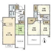 東船橋戸建の間取り画像