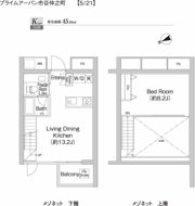 プライムアーバン市谷仲之町の間取り画像