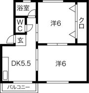 シャルマン松坂の間取り画像