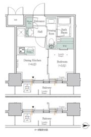 ワンルーフレジデンス板橋大山の間取り画像