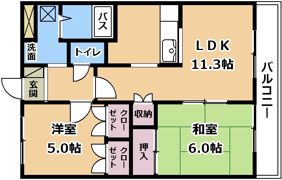 シャルマンハイツの間取り画像