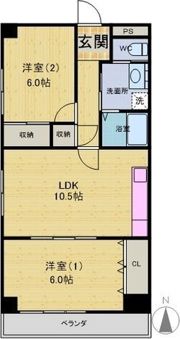 サンピアⅡの間取り画像