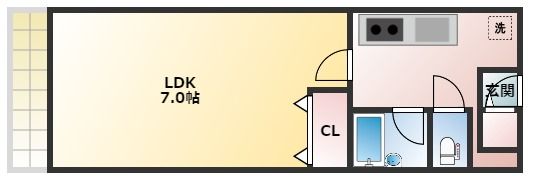 リファレンス県立大前の間取り画像