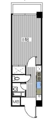 第6マルヤビル箱崎の間取り画像