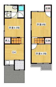 高柳7丁目テラスハウスの間取り画像