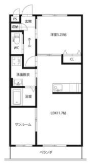 ピース リベルタ kita sakoA棟の間取り画像