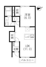 クレフ住吉の間取り画像