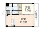 グランシャルム皆実町の間取り画像