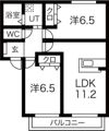 サン・メゾン山北の間取り画像