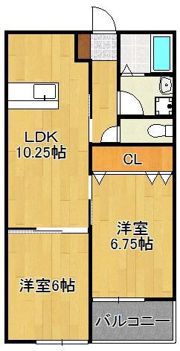 エルソル茶屋町の間取り画像