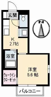 ベルデ北田 B棟の間取り画像