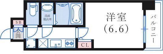 ソルテラスKOBE湊町の間取り画像