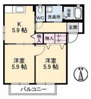 サンハイツ Dの間取り画像