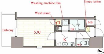 Primavera Minamimorimachi(プリマヴェーラ南森町)の間取り画像