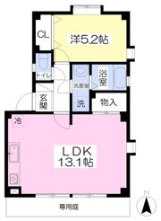 フォブールタウン竹原D棟の間取り画像
