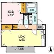 リビングタウン北土居 F棟の間取り画像