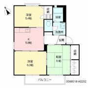 コーポハイビスカスの間取り画像