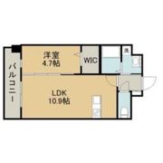 フォーエス熊本駅前Ⅱの間取り画像