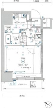 MAXIV CROS竹ノ塚の間取り画像