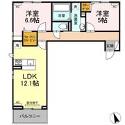 ロイヤルサンAの間取り画像