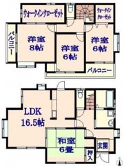 サニーレイ西原の間取り画像