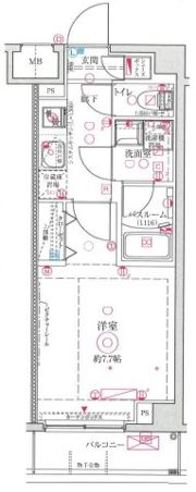 クレヴィスタ武蔵中原Ⅱの間取り画像