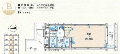 ヴェルト市谷薬王寺の間取り画像