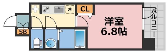 プレサンス大国町アドロッソの間取り画像