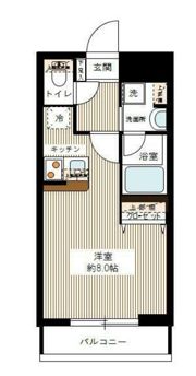 ハーモニーレジデンス大森山王＃002の間取り画像