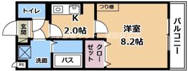 GROOVE南草津Ⅱの間取り画像
