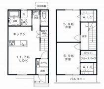 VILLA MONZEN Ⅲの間取り画像