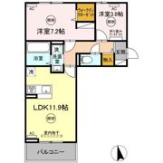ユーフォリア C棟の間取り画像