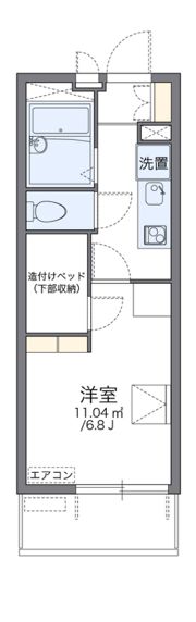 レオパレスグリーン サカエの間取り画像