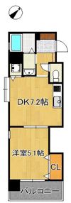 クレール花音の間取り画像