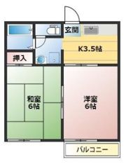 サンハイツ宮崎の間取り画像