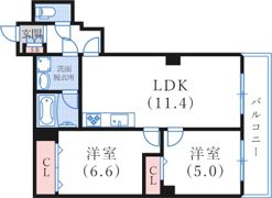 ライオンズマンション神戸の間取り画像