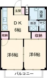 ハイツ岡の間取り画像