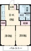 ハイツ岡の間取り画像