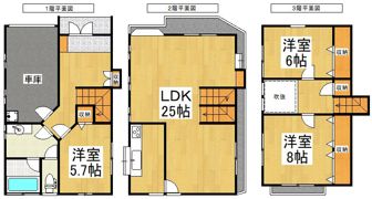 志木市本町6丁目戸建の間取り画像