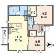 ショコラ下轡田の間取り画像