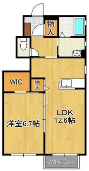 シャーメゾン楠木の間取り画像