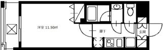 クレジデンス西台の間取り画像