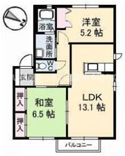 ジュネスタウン A棟の間取り画像