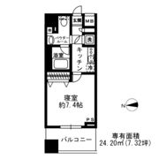 レジディア四谷三丁目の間取り画像