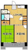 コーポ大興の間取り画像
