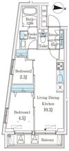 ラティエラ品川西大井の間取り画像