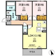 Sinfaria HARAOSHIMA B棟の間取り画像