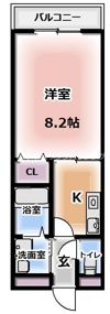 アンプルールクラージュアミティエの間取り画像