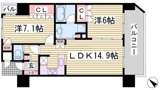 リーガル神戸海岸通りの間取り画像