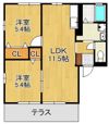 ヴィラージュA棟の間取り画像